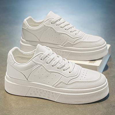 Buty Męskie Oddychające Małe Białe Buty Studenci Modne Buty Sportowe na Platformie Casualowe Buty Boardowe Modne Buty