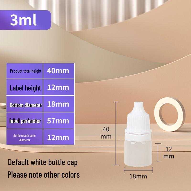 

3/5ml Transparent Squeeze Tip Dropper Bottle for Essential Oils and Medicine