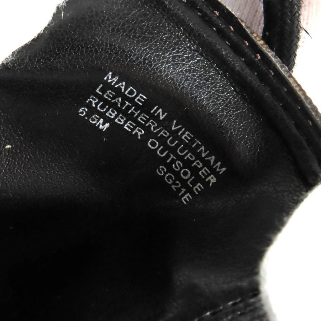 Pristine Michael Kors Short Boots  Combat Boots Brown Black Synthetic Women 6.5 Used