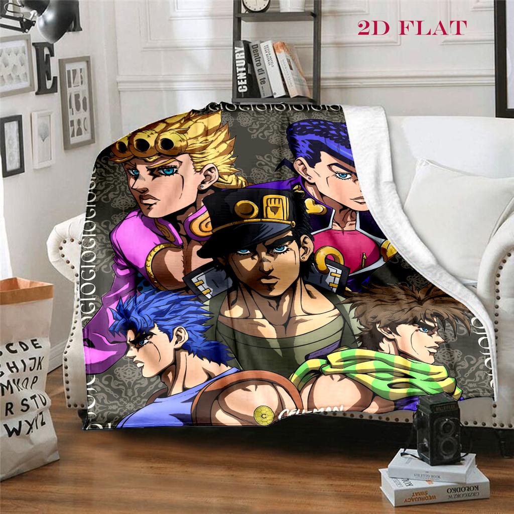 JoJo's Bizarre Adventure: Stardust Crusaders blanket Suitable for all seasons Soft and comfortable bedroom Digital printing Air conditioning blanket