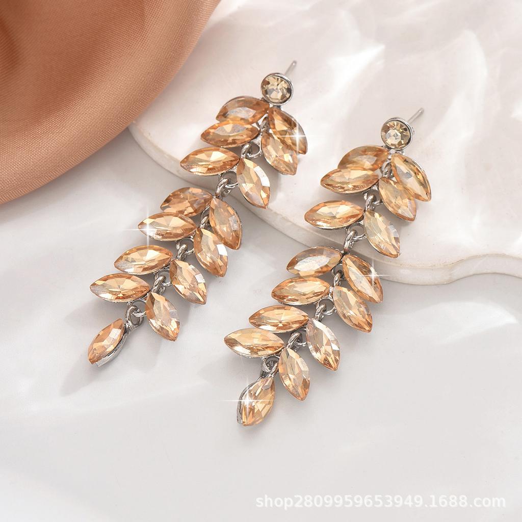 High-end fashion earrings Phoenix water drop shape long women's accessories pendant earrings