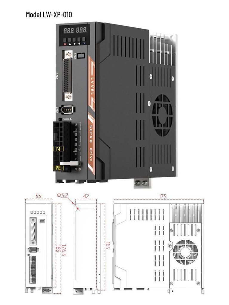 AC Servo Motor Kits: 60/80/110/130mm, 200/400/600/750W with Driver