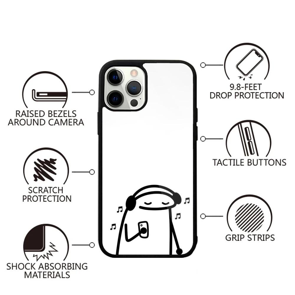 F-Flork Cute Funny Meme Phone Case For iPhone 15,14,13,12,11,Plus,Pro,Max Mini Magsafe Magnetic Wireless Charging
