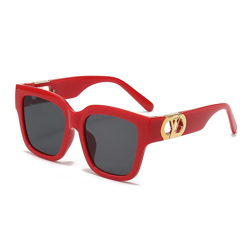 Korean version of large square, European and American retro sunglasses, women's high-end sense line, small face, fashion trend sunglasses,