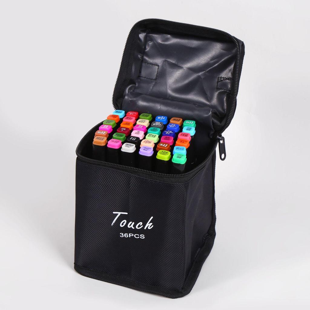 48-Color Touch Double-Ended Alcohol-Based Marker Set for Kids