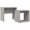  Slotted Tables, 2 Pcs, Grey Sonoma Oak