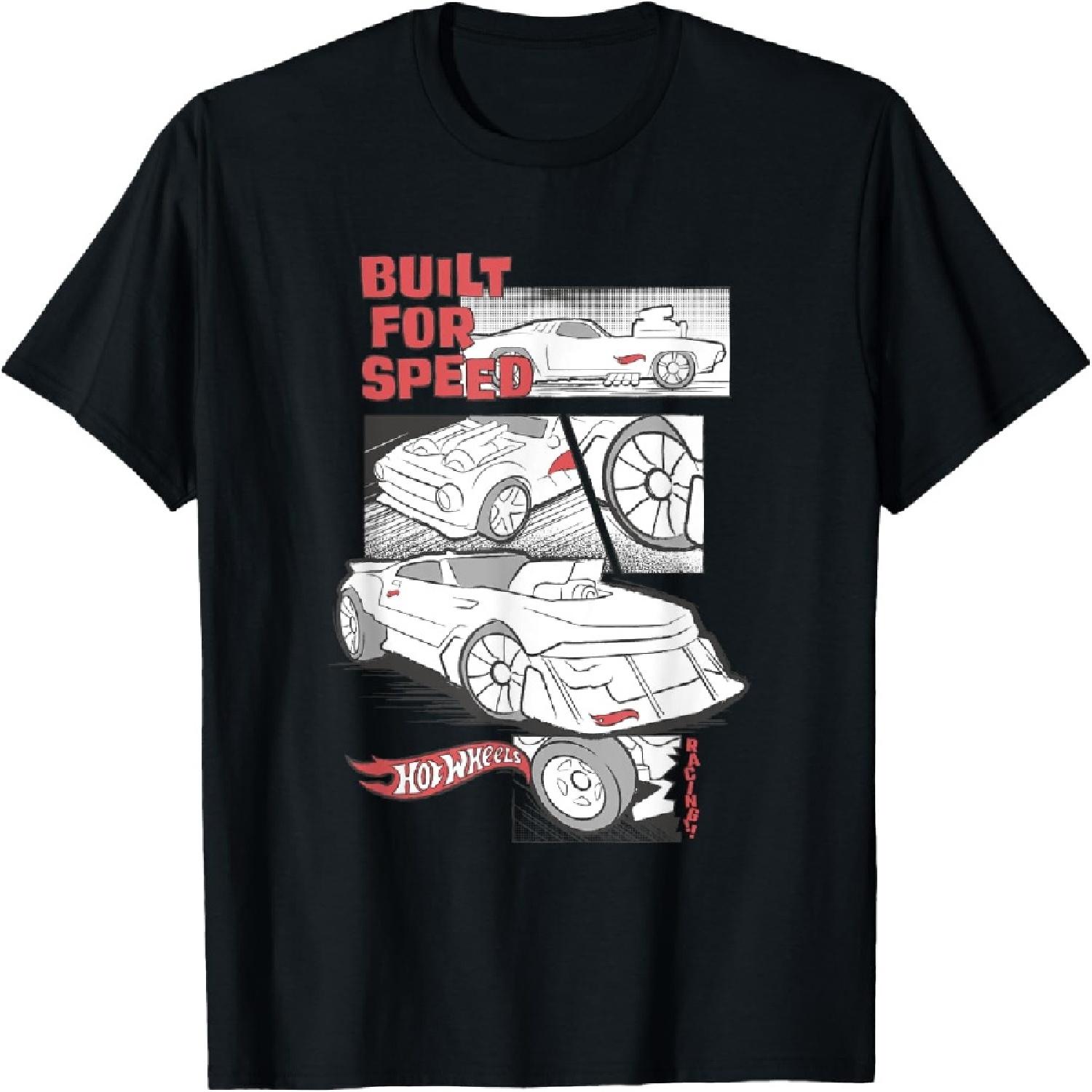 

Футболка с комикс-панелями Hot Wheels - Создано для скорости XXXXXL чёрный