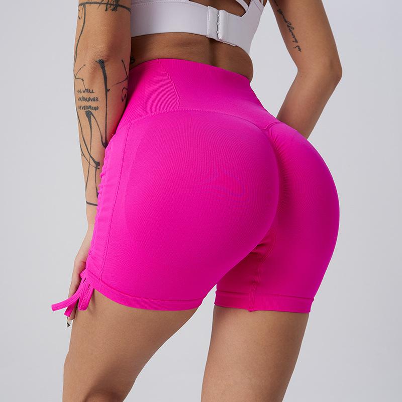 Summer Fitness High-waisted Tight Yoga Pants, Butt-lifting And Tummy-flattening Sports Shorts, Running Shorts (three-quarter Length)