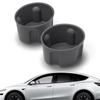 For Tesla Model Y L 2026 Silicone Three Drain Cup Covers Car Beverage Holder Storage Compartment Car Sticker Car Decoration