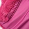 Chaqueta con capucha de piel sintética ecológica inspirada en el zorro para mujer, abrigo cálido y esponjoso premium