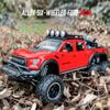 SSOO2 1:28 Ford Raptor F150 Alloy Diecast Car Model With With Sound Light Pull Back Car Toys For Children Xmas Gifts
