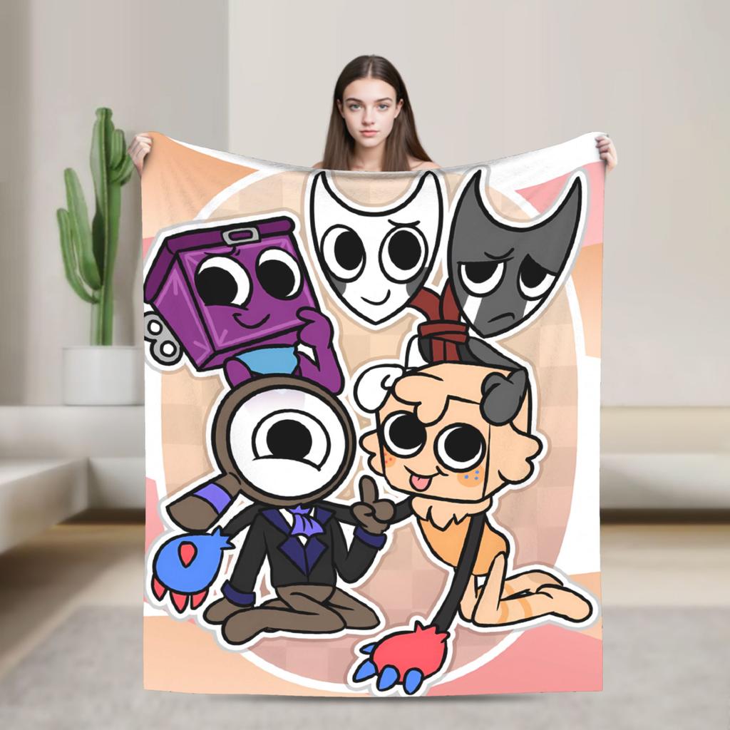 Dandy's World Soft Warm Blanket Goob  Children Plush Throw Blanket Street Trend Living Room Flannel Bedspread Sofa Bed Cover