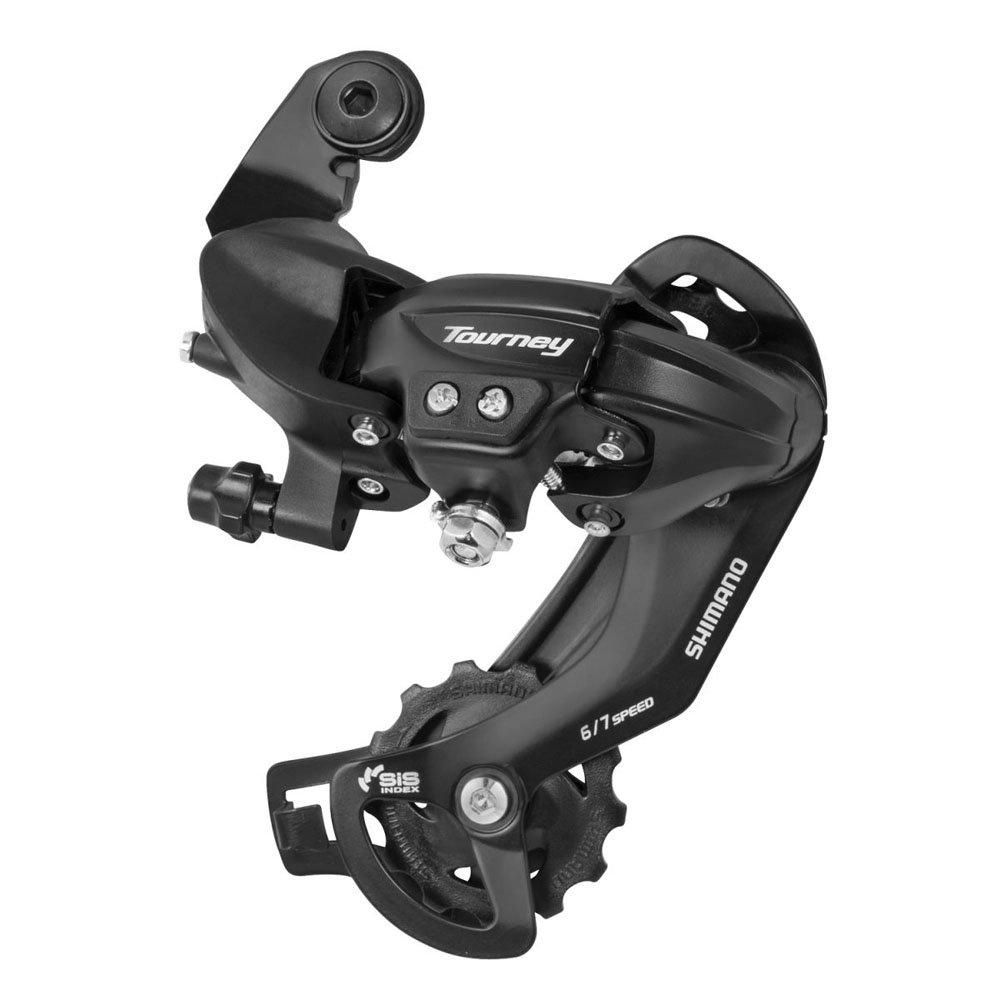 SHIMANO SGS Rear Tourney RD-TY300 Braze-On Derailleur, 6/7Speed, Black, ERDTY300D,