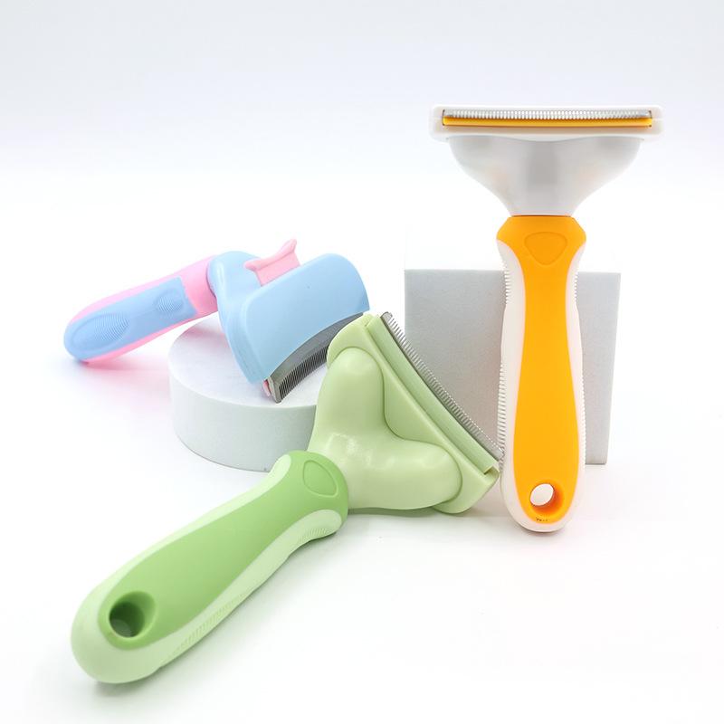 Cat Comb, One-click Press To Clean Cat Hair, Thin Comb, Pet Hair Removal Comb, Floating Hair Removal Comb, Hair Scraping Brush