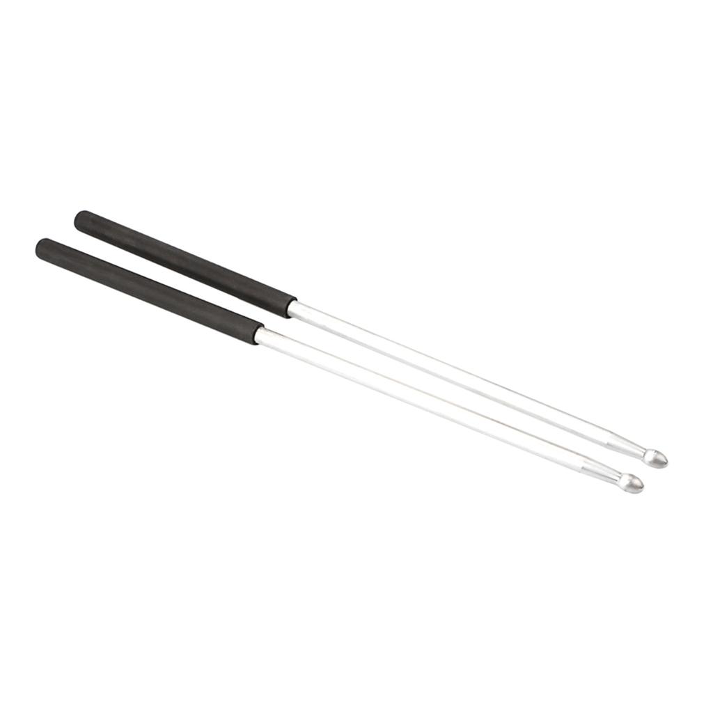 1 Pairs Simple Nonslip Metal Drumstick 5A Aluminum Alloy Drumsticks Percussion Accessories for Beginner, Student, Adult