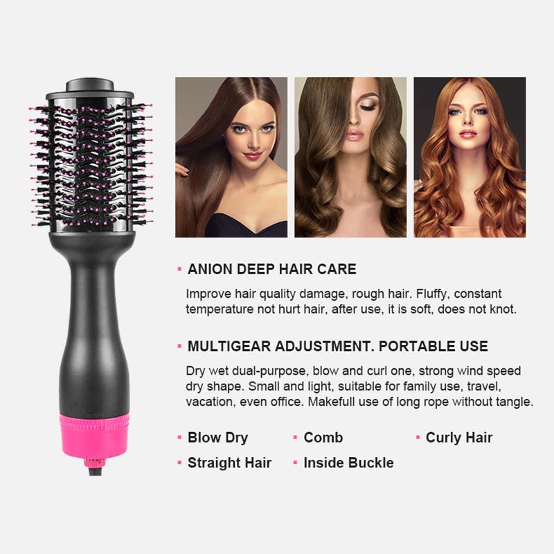 Cheap Price Peigne Chauffant Brush Professional Straightener Handheld Electric Hair Dryer Straightener Curling Brush