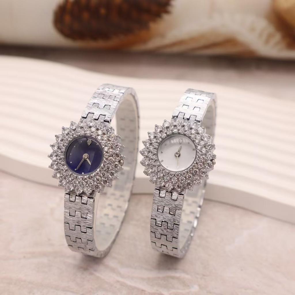 new fashionable vintage women's watch gold inlaid with Czech rhinestones luxury high-end watch premium gift