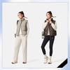 Li Ning Fitness Series Loose Stand Collar Logo Down Vest Women Vests AMRV034-2