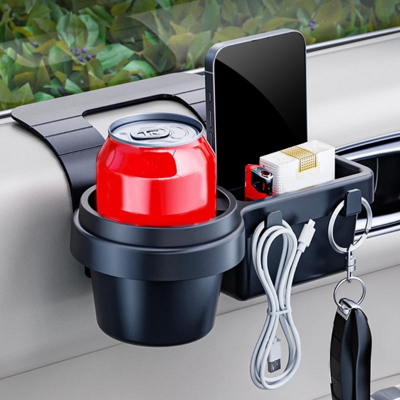 Multipurpose Car Door Storage Box Hanging Holders Waterproof Designs Seat Side Window Organizers for Phones Cups Key
