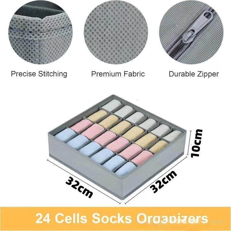 Organizzatori di biancheria intima di armadi e cassetti Armadio Vestiti Organizzatore reggiseno per biancheria intima Calzini Pantaloni Casa Scatola di stoccaggio pieghevole