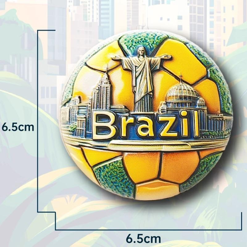 

Brazil Fridge Stickers Rio de Janeiro Souvenirs Football Samba Christ the Redeemer Fridge Magnets Home Decor Wedding Gifts