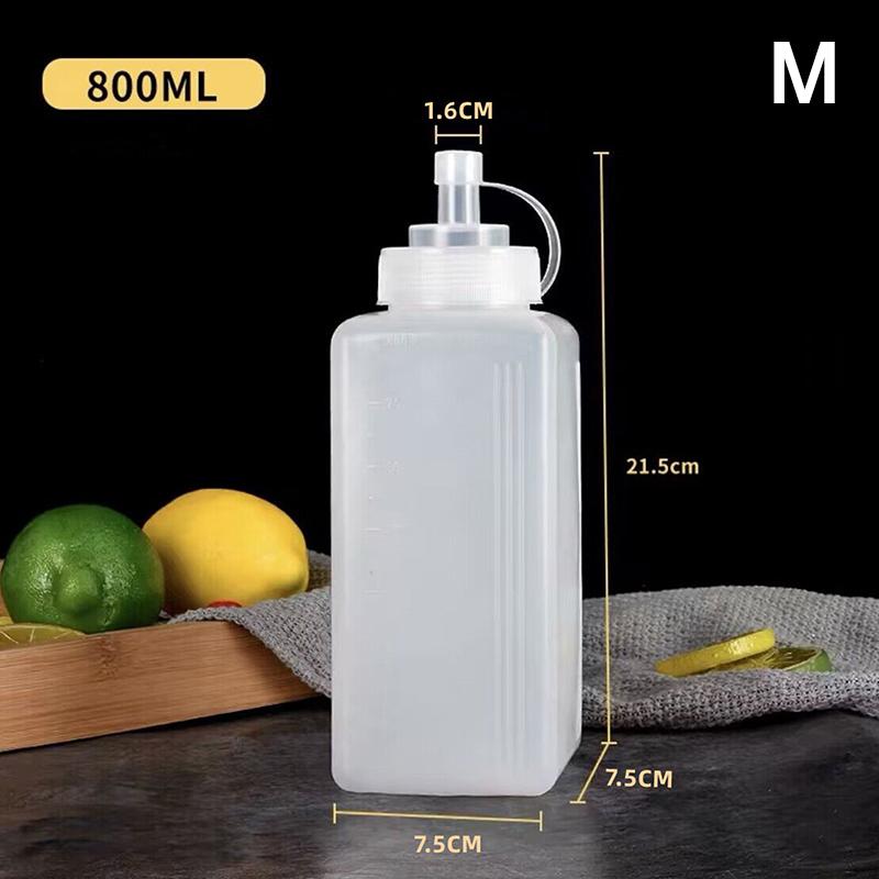 

Бутылки для соуса 600/800/1000 мл, дозатор для приправ, с широким горлышком, пыленепроницаемые, кухонные, для приправ, салатного соуса, оливкового масла M