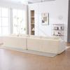Modular Compression Sofa made of Chenille Fabric, filled with 30D High-Elastic Foam, Non-Slip Bottom, Ideal for Living Room and Other Rooms. BEIGE