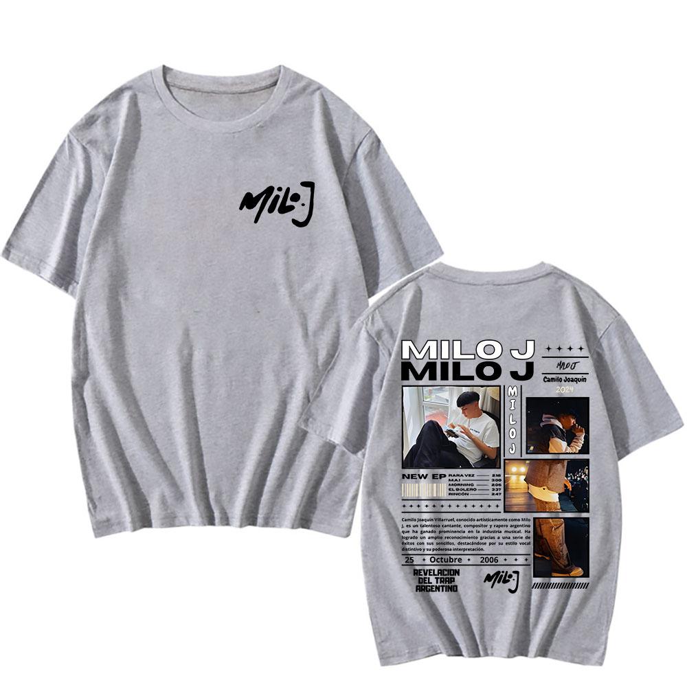 Milo J Men Retro T-Shirt Graphic Printing Fleece Hooded Sweatshirt for Autumn/Winter Grunge Clothing Sudaderas Casual Pullovers