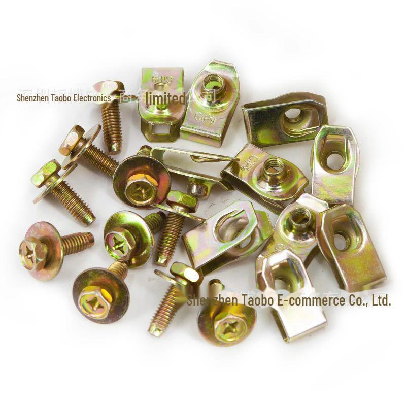 Karossbultar, U-muttrar, Bultar för huv och chassiskydd, Fästelement för stötfångare