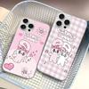 Lovely Cartoon Esthers Bunny For iPhone 14 Pro Max 13 17 11 16 12 15 Air Plus Satin Colorful Phone Case