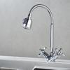 Zinc Alloy Kitchen Hot/Cold Swivel Faucet with Universal Spout