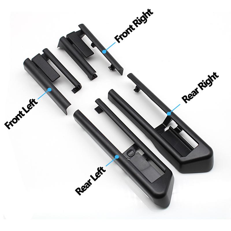 Original Black LHD RHD Car Left Right Seat Rail Sliding Track Trim Cover For BMW 5 5GT 7 Series F10 F18 F01 F02 F07 2009-2013