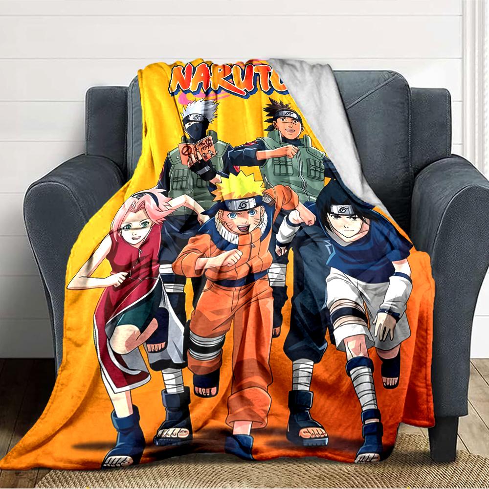 1pc NARUTO (3) Blanket, Gift, for Men and Women, Soft Blanket, Good for Sofa Bed Couch Travel, Lightweight Flannel Blanket