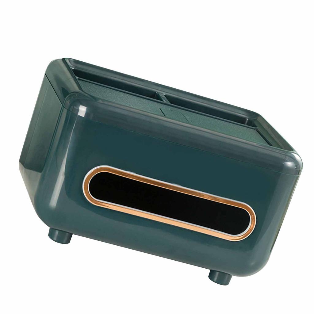 Desktop Tissue Box Multifunctional Home Tissue Dispenser Remote Control   Box for Living Room Restaurant