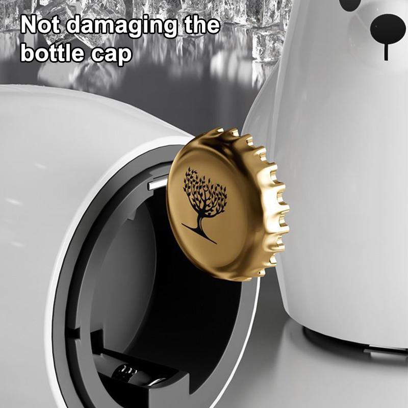 Polar Bear Magnetic Bottle Opener Multifunctional Portable Automatic Bottle Openers Bar Gadgets Kitchen Accessories