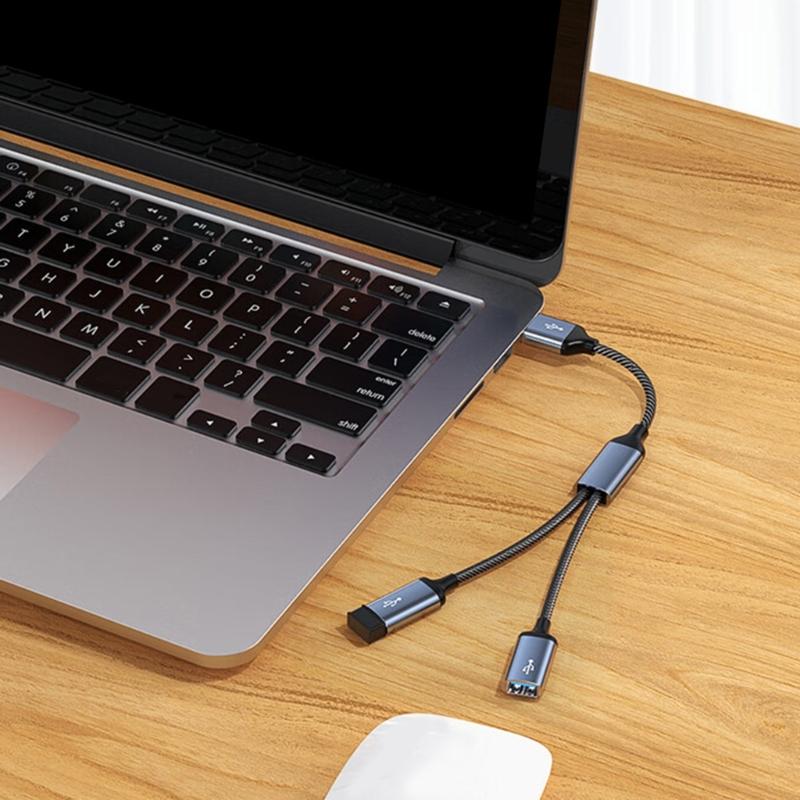 USB C Hub Adapters with Various Port Perfect for Simultaneous Charging and Data Transfer Aluminum Alloy Portable Design