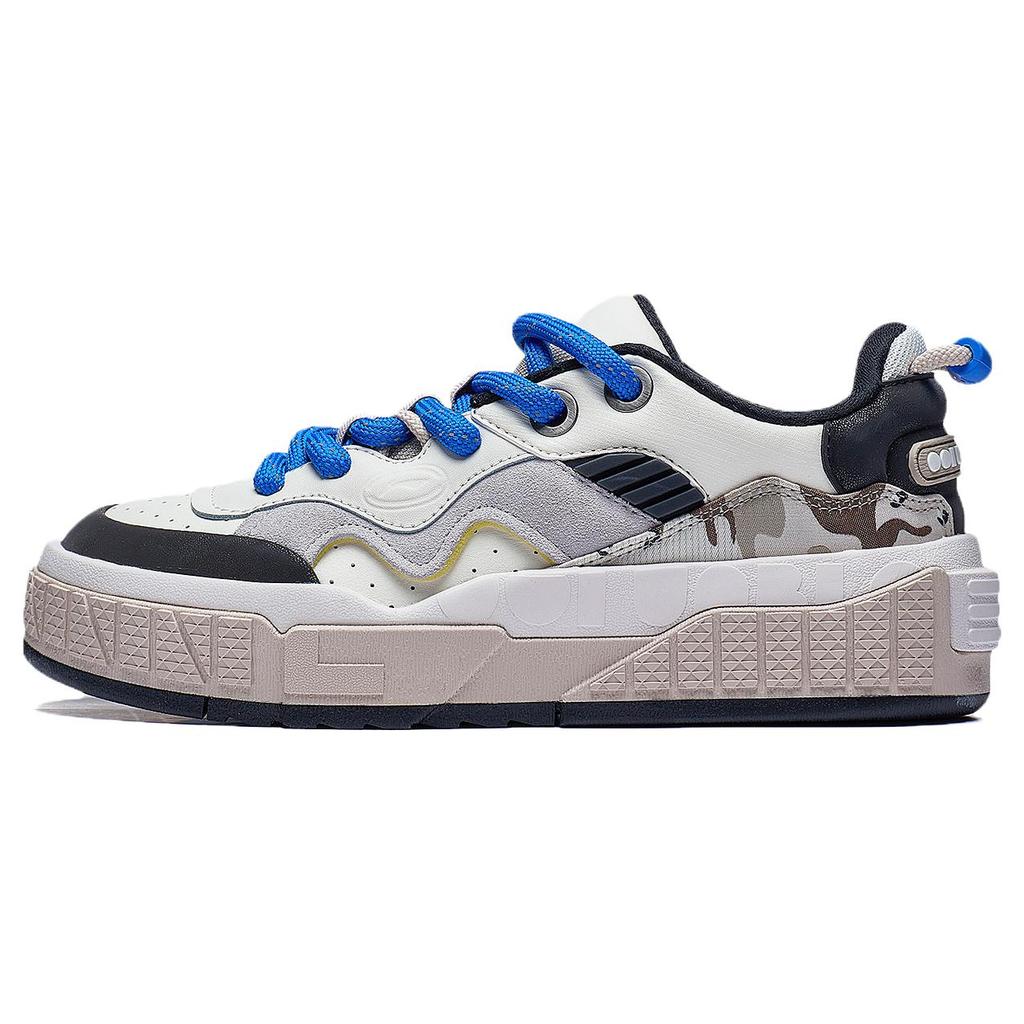 New LiNing 001 UNBLOCK Anti Slip Wear Resistant Low Top Skateboard Shoes Men's Blue White AGCT217-3