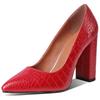 Snake Leather High Heels Pumps Women Shoes 2024 Elegant Heeled Large Size Spring Office Party Wedding Shoes Female Dress Pumps