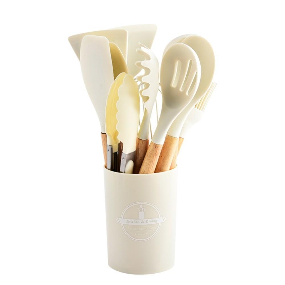 12pcs Heat-Resistant 12-piece Set Kitchen Utensils Multi-functional Save Space Silicone Kitchenware Set Eco-Friendly