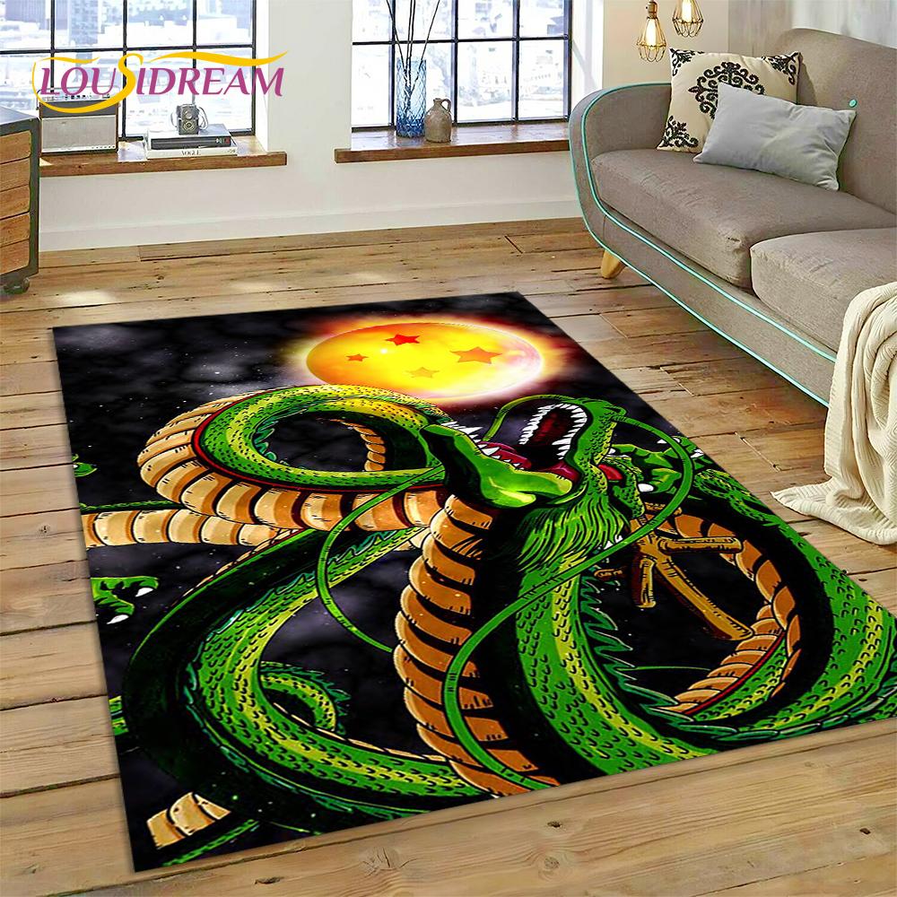 HD Japan Anime D-Dragon-Ball Cartoon 3D Rug Carpet for Living Room Bedroom Decor,Non-slip Decoration for Sofa Doormat Gift Kid