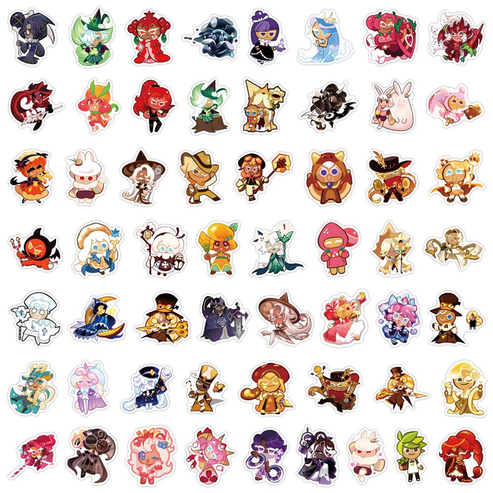 

55-Piece Cookie Run Kingdom Gingerbread Waterproof Sticker Set for Decoration & Stationery