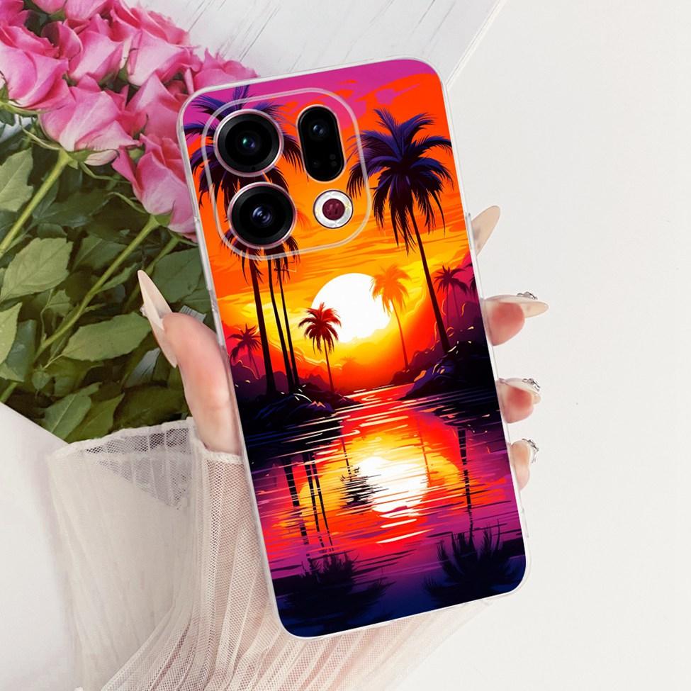 Clear For Oppo Find X9 Case Cover Cute Cat Fashion Butterfly Luxury Painted Soft Casing For Oppo CPH2797 PLJ110