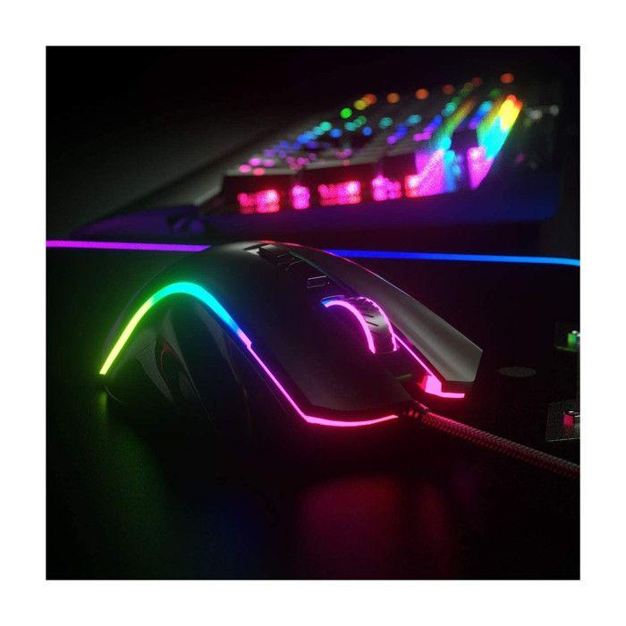 Souris Gamer Redragon GRIFFIN (M607) 8 boutons, 7200 DPI, optique, filaire USB, rétroéclairage LED