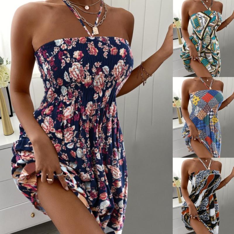 BITCED Women's Summer Fashion Sexy Sleeveless Neck Dresses