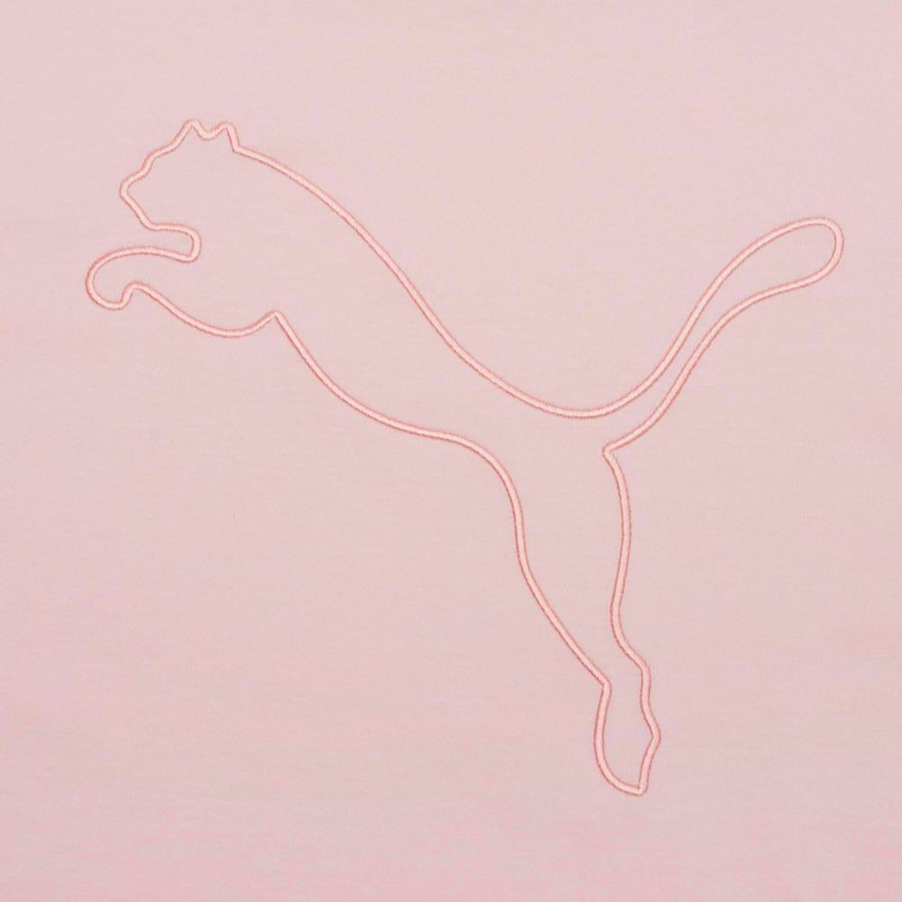 Puma Logo Pattern Solid Color Sports Round Neck Short Sleeve T-Shirt Women Tops Pink 847690-36