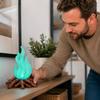 Flame Effect Lamp with Realistic Flickering Light for Home Decor and