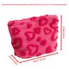 Plush Storage Bag Large Capacity Travel Portable Makeup Bag Heart Pattern Hand Carry Pouch Cosmetiquera Para Maquillaje Lovely
