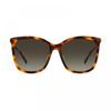 Jimmy Choo Sunglasses Square Full Rim  Havana Gold Frame And Brown Gradient Lens Havana