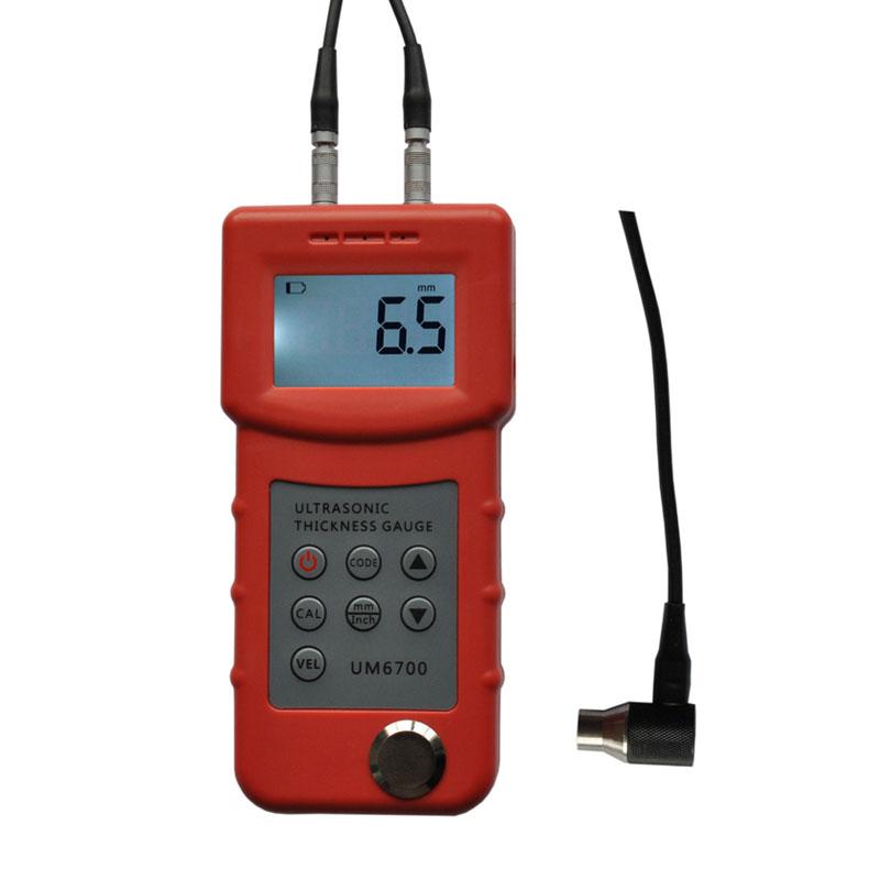 UM6700 Portable Ultrasonic Thickness Gauge Digital Metal Thickness Testing .0-245mm