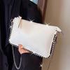Fashionable and Versatile Chain Small Square Bag, Elegant Women's Crossbody Bag, Simple and Casual Leather Shoulder Bags